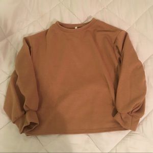 tan sweater